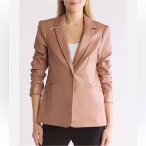 Cinq a sept Kylie faux leather blazer